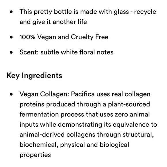 Pacifica Skincare 4 Pacifica Vegan Collagen Every Day Lotion Spf3